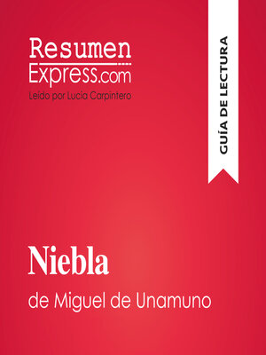 cover image of Niebla de Miguel de Unamuno (Guía de lectura)